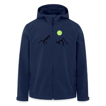 Montagnes 01 - Veste softshell homme en polyester recyclé Stanley/Stella - marine - Devant - AI Model Male 185 light (185cm)