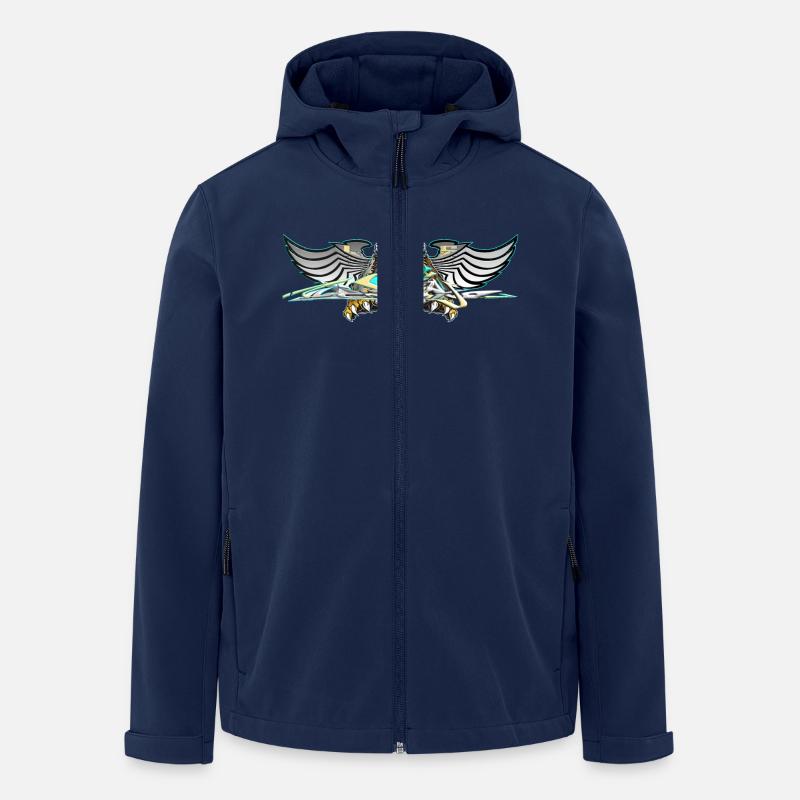 Löwe - Recycelte Männer Softshell-Jacke von Stanley/Stella - Navy