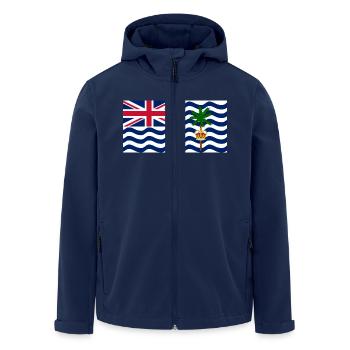 Territoire britannique de l’océan Indien - Veste softshell homme en polyester recyclé Stanley/Stella - marine - Devant - AI Model Male 185 light (185cm)