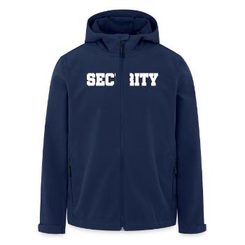 Security - Security Service - Guarding - Protection - Men’s Recycled Softshell Jacket by Stanley/Stella - navy - Front - AI Model Male 185 light (185cm)