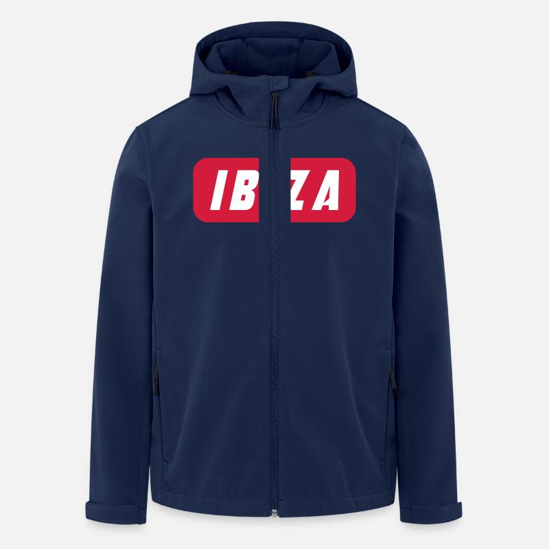 Ibiza Urlaub - Recycelte Männer Softshell-Jacke von Stanley/Stella - Navy