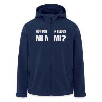 Hör ich da ein leises Mimimi? - Recycelte Männer Softshell-Jacke von Stanley/Stella - Navy - Vorne - AI Model Male 185 light (185cm)