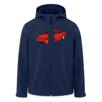 car - Recycelte Männer Softshell-Jacke von Stanley/Stella - Navy - Vorne - AI Model Male 185 light (185cm)