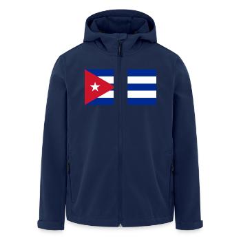 Cuba Cuba Flag Flag - Men’s Recycled Softshell Jacket by Stanley/Stella - navy - Front - AI Model Male 185 light (185cm)