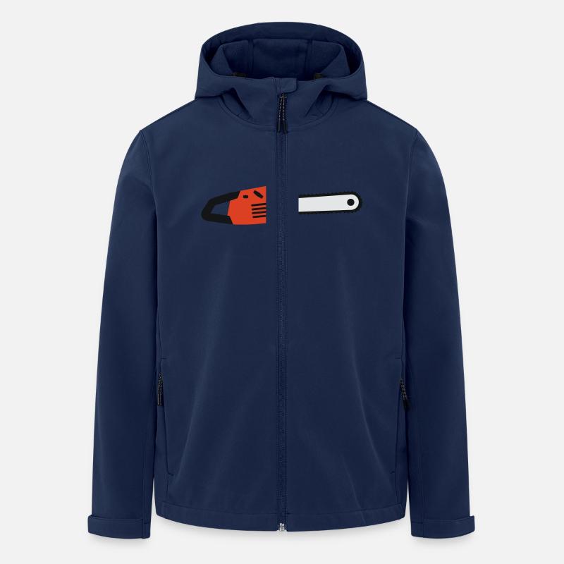 chainsaw - Men’s Recycled Softshell Jacket by Stanley/Stella - navy