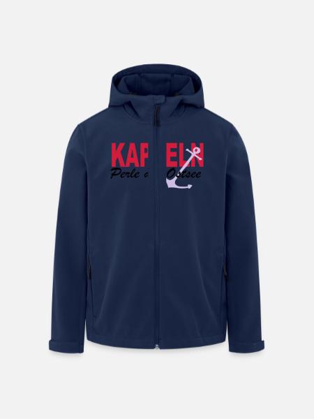 Perle der Ostsee KAPPELN - Recycelte Männer Softshell-Jacke von Stanley/Stella - Navy