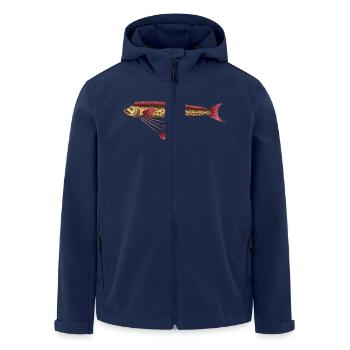 Riemenfisch - Recycelte Männer Softshell-Jacke von Stanley/Stella - Navy - Vorne - AI Model Male 185 light (185cm)