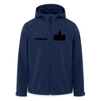 Skyline Regensburg - Recycelte Männer Softshell-Jacke von Stanley/Stella - Navy - Vorne - AI Model Male 185 light (185cm)