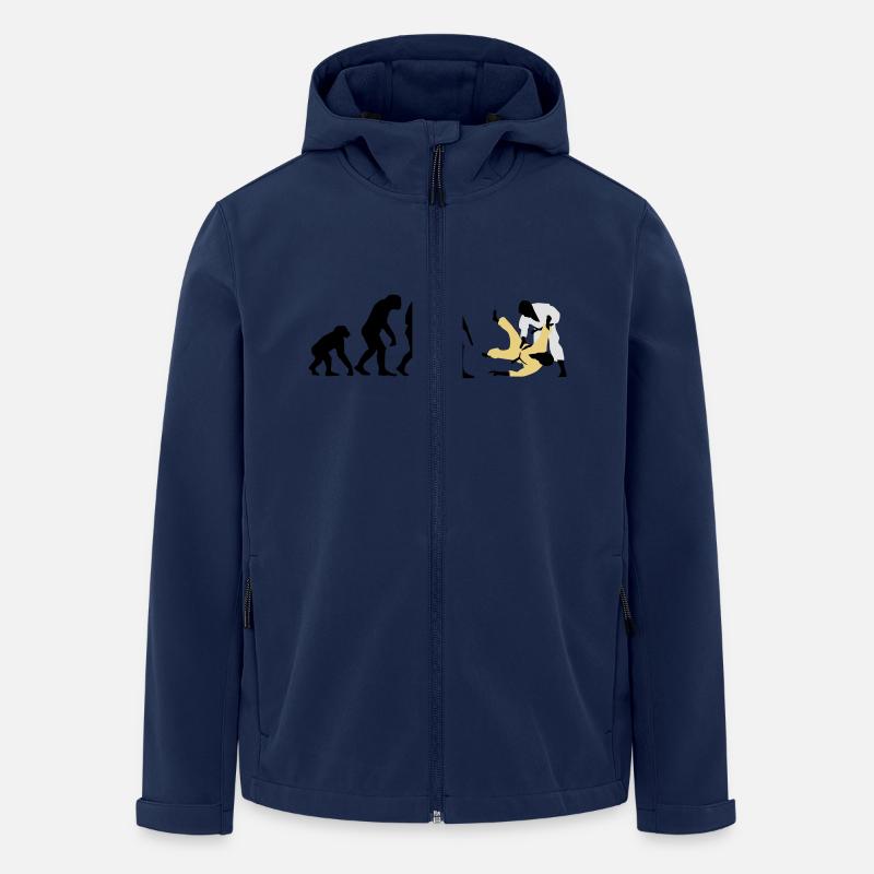 evolution_judo_a_3c - Recycelte Männer Softshell-Jacke von Stanley/Stella - Navy