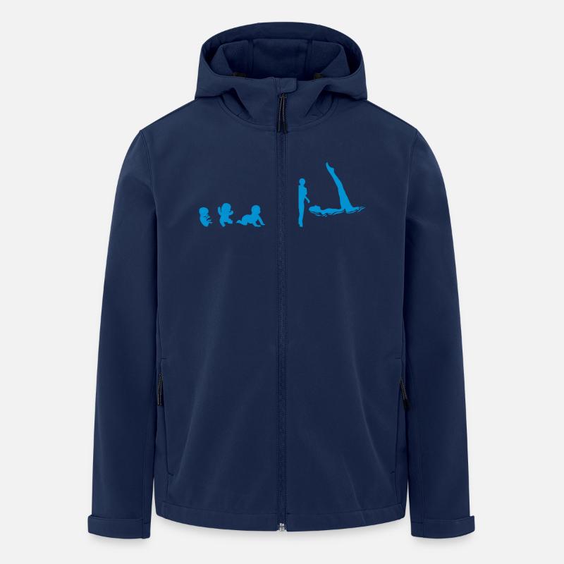 Entwicklung Synchronschwimm Fötus human8 - Recycelte Männer Softshell-Jacke von Stanley/Stella - Navy