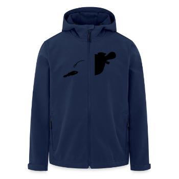 Anglerfisch - Recycelte Männer Softshell-Jacke von Stanley/Stella - Navy - Vorne - AI Model Male 185 light (185cm)