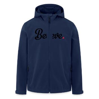 croire - Veste softshell homme en polyester recyclé Stanley/Stella - marine - Devant - AI Model Male 185 light (185cm)