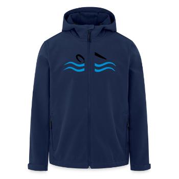 float - Men’s Recycled Softshell Jacket by Stanley/Stella - navy - Front - AI Model Male 185 light (185cm)