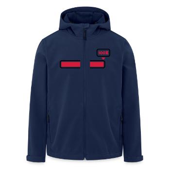 100 % - Recycelte Männer Softshell-Jacke von Stanley/Stella - Navy - Vorne - AI Model Male 185 light (185cm)