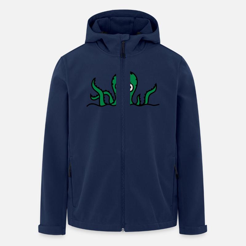 Octopus - Recycelte Männer Softshell-Jacke von Stanley/Stella - Navy