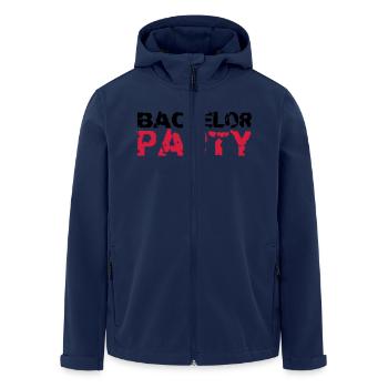 Bachelor Party Stempel Design - Men’s Recycled Softshell Jacket by Stanley/Stella - navy - Front - AI Model Male 185 light (185cm)