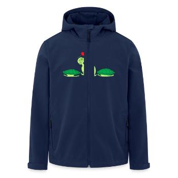 Naked Turtles Making Love - Men’s Recycled Softshell Jacket by Stanley/Stella - navy - Front - AI Model Male 185 light (185cm)