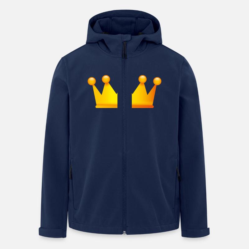 Smiley Crown - Men’s Recycled Softshell Jacket by Stanley/Stella - navy
