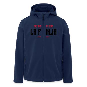 familia nie ohne mein team - Recycelte Männer Softshell-Jacke von Stanley/Stella - Navy - Vorne - AI Model Male 185 light (185cm)