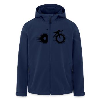 radsport - Recycelte Männer Softshell-Jacke von Stanley/Stella - Navy - Vorne - AI Model Male 185 light (185cm)