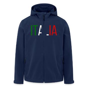 Flag of Italy, Italian pride - Men’s Recycled Softshell Jacket by Stanley/Stella - navy - Front - AI Model Male 185 light (185cm)