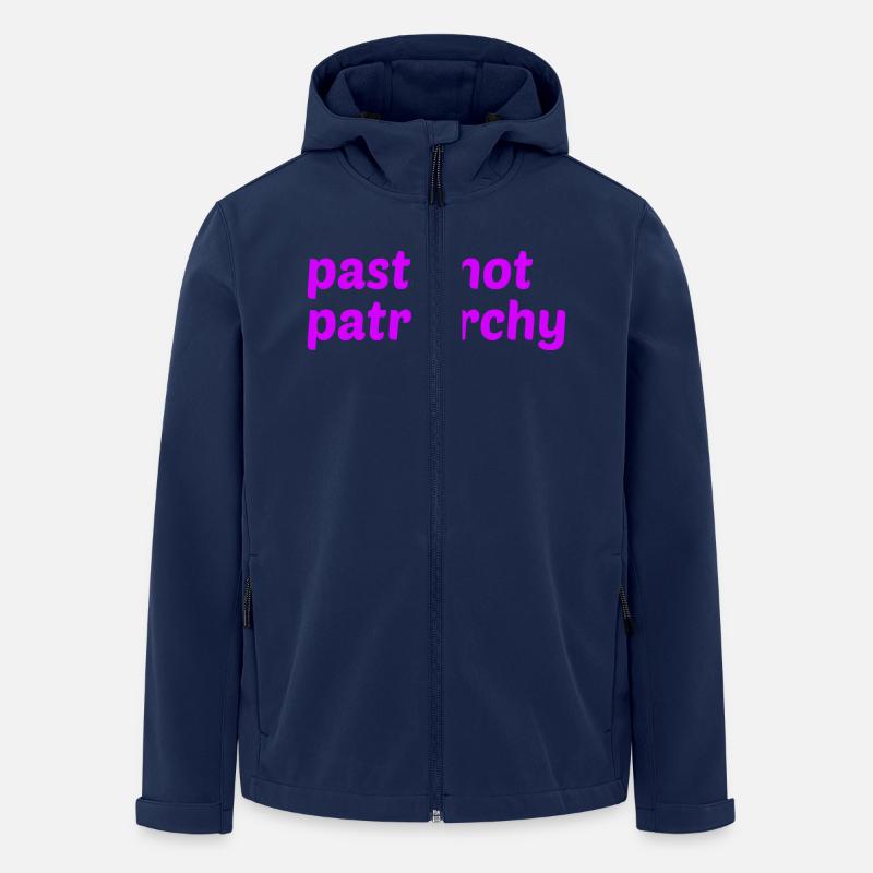Pasta not patriarchy Spruch - Recycelte Männer Softshell-Jacke von Stanley/Stella - Navy
