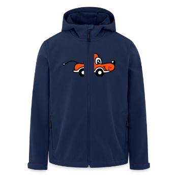 Dog Car Toy Remote Controlled Driving Wheels Cute - Men’s Recycled Softshell Jacket by Stanley/Stella - navy - Front - AI Model Male 185 light (185cm)