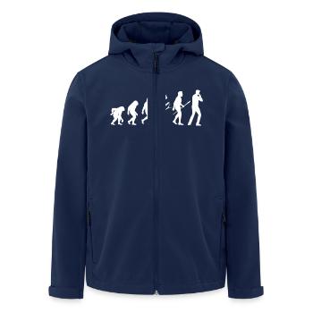 Harmonica Evolution Harmonica - Veste softshell homme en polyester recyclé Stanley/Stella - marine - Devant - AI Model Male 185 light (185cm)