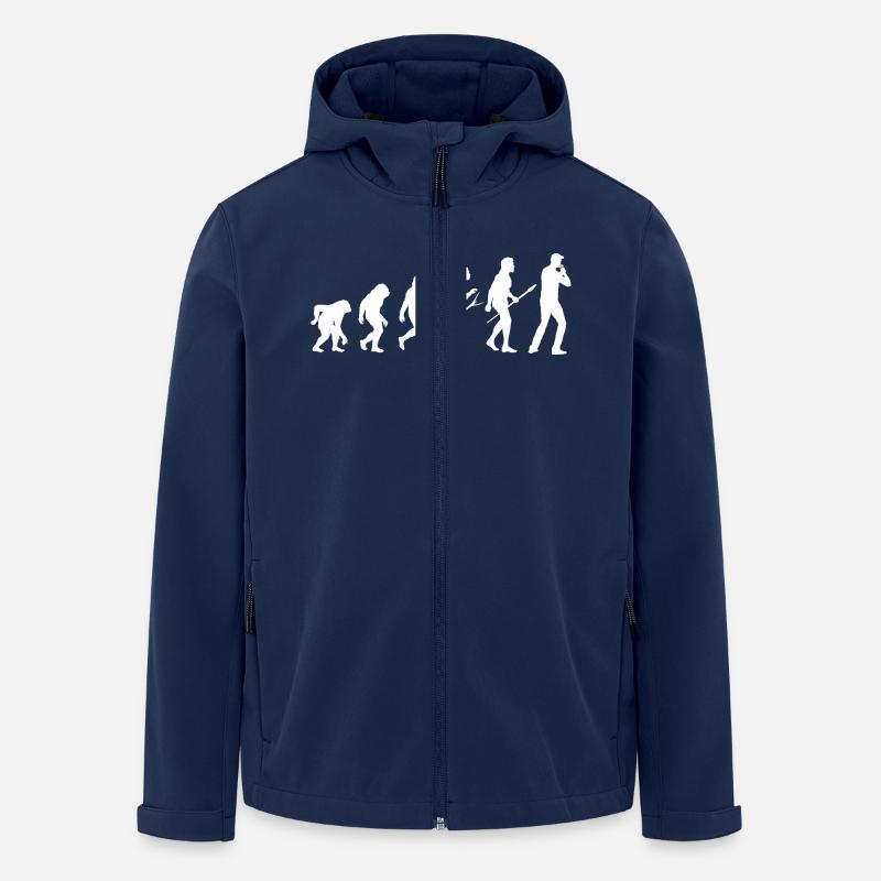 Harmonica Evolution Harmonica - Men’s Recycled Softshell Jacket by Stanley/Stella - navy