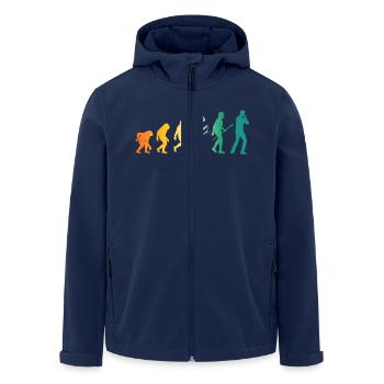 Harmonica Evolution Harmonica - Veste softshell homme en polyester recyclé Stanley/Stella - marine - Devant - AI Model Male 185 light (185cm)
