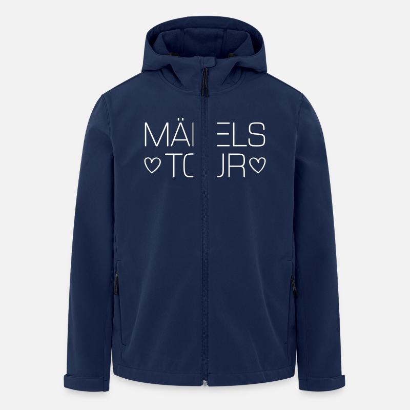 Mädels Tour Party - Recycelte Männer Softshell-Jacke von Stanley/Stella - Navy