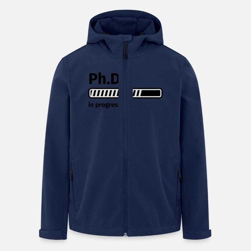 Ph.D. progress bar - Veste softshell homme en polyester recyclé Stanley/Stella - marine