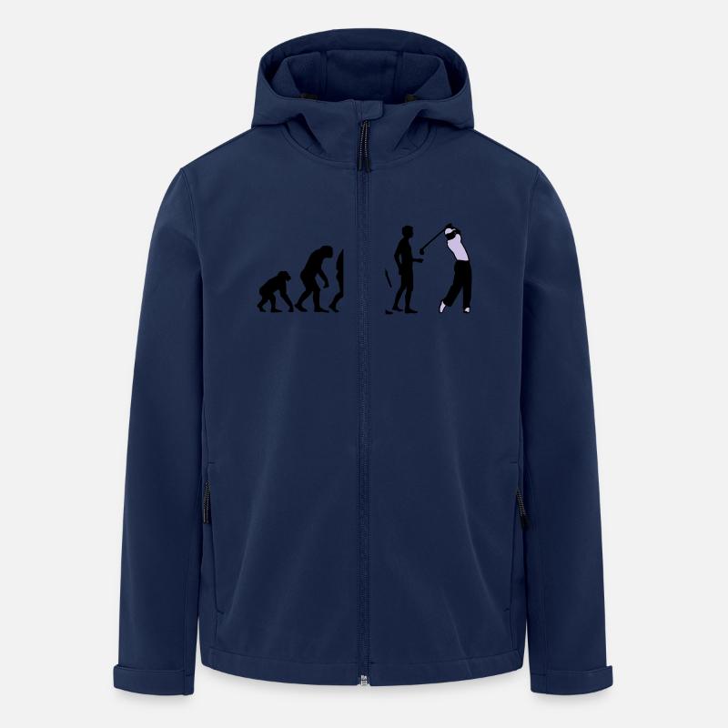 evolution_golf_b_2c - Men’s Recycled Softshell Jacket by Stanley/Stella - navy