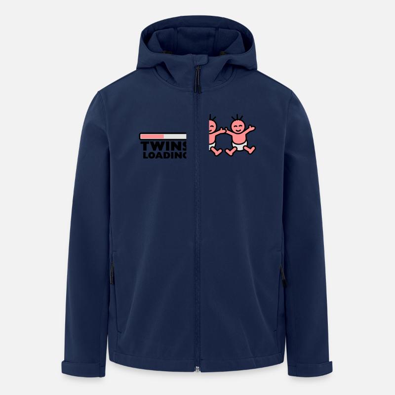 Twins Loading - Men’s Recycled Softshell Jacket by Stanley/Stella - navy