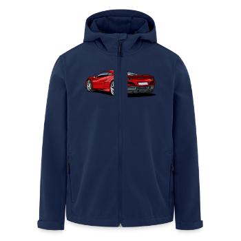 Supercar - Men’s Recycled Softshell Jacket by Stanley/Stella - navy - Front - AI Model Male 185 light (185cm)