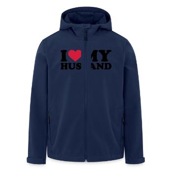I love my husband - Recycelte Männer Softshell-Jacke von Stanley/Stella - Navy - Vorne - AI Model Male 185 light (185cm)