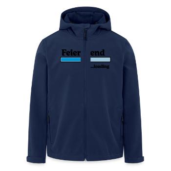 Feierabend loading - Recycelte Männer Softshell-Jacke von Stanley/Stella - Navy - Vorne - AI Model Male 185 light (185cm)