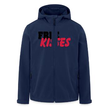 Free Kisses - Men’s Recycled Softshell Jacket by Stanley/Stella - navy - Front - AI Model Male 185 light (185cm)