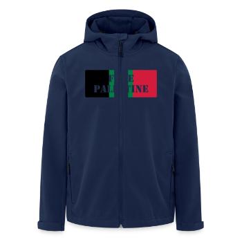 Free Palestine - Veste softshell homme en polyester recyclé Stanley/Stella - marine - Devant - AI Model Male 185 light (185cm)