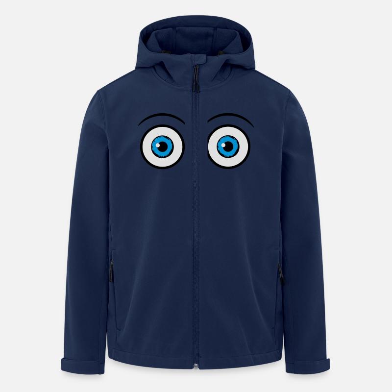 Augen erschrocken - Recycelte Männer Softshell-Jacke von Stanley/Stella - Navy