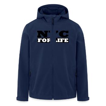 Coole - NYC For life - Design by Milaino - Veste softshell homme en polyester recyclé Stanley/Stella - marine - Devant - AI Model Male 185 light (185cm)