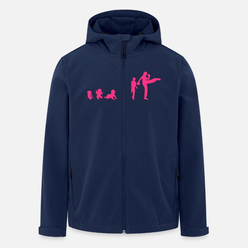 evolution franzoesisch boxen savate 4 - Recycelte Männer Softshell-Jacke von Stanley/Stella - Navy