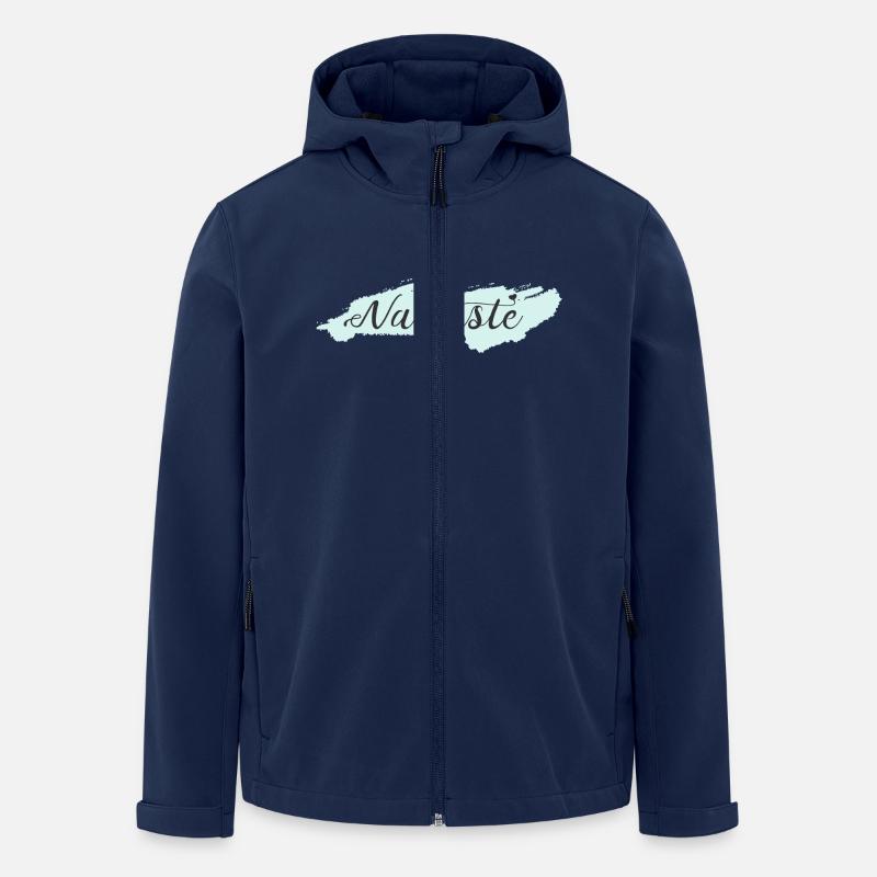 namaste - Recycelte Männer Softshell-Jacke von Stanley/Stella - Navy