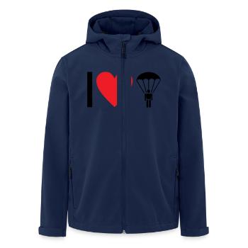 Parachute - Veste softshell homme en polyester recyclé Stanley/Stella - marine - Devant - AI Model Male 185 light (185cm)
