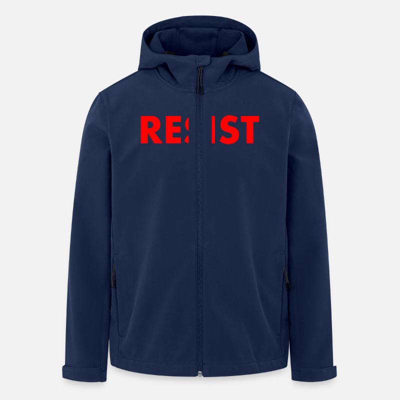 Resist - Recycelte Männer Softshell-Jacke von Stanley/Stella - Navy
