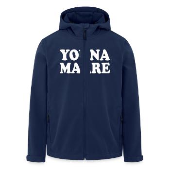 Youna marre You na marre - Recycelte Männer Softshell-Jacke von Stanley/Stella - Navy - Vorne - AI Model Male 185 light (185cm)