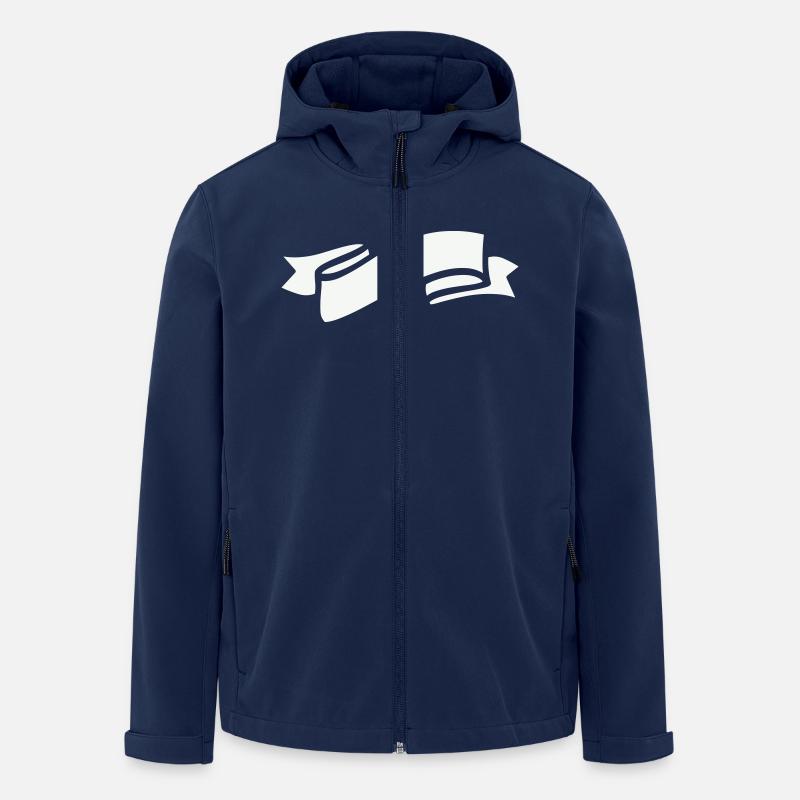Symbole de banderole - Veste softshell homme en polyester recyclé Stanley/Stella - marine
