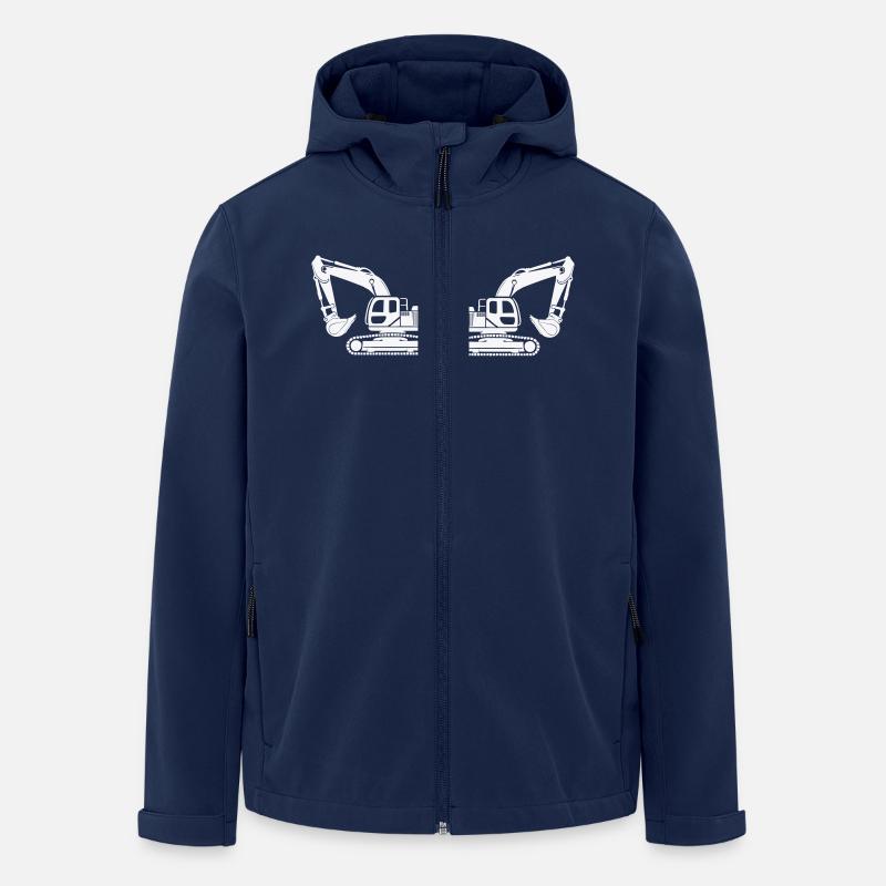 excavator 2 - Men’s Recycled Softshell Jacket by Stanley/Stella - navy