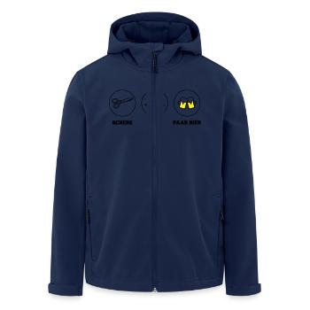 blockedName - Recycelte Männer Softshell-Jacke von Stanley/Stella - Navy - Vorne - AI Model Male 185 light (185cm)