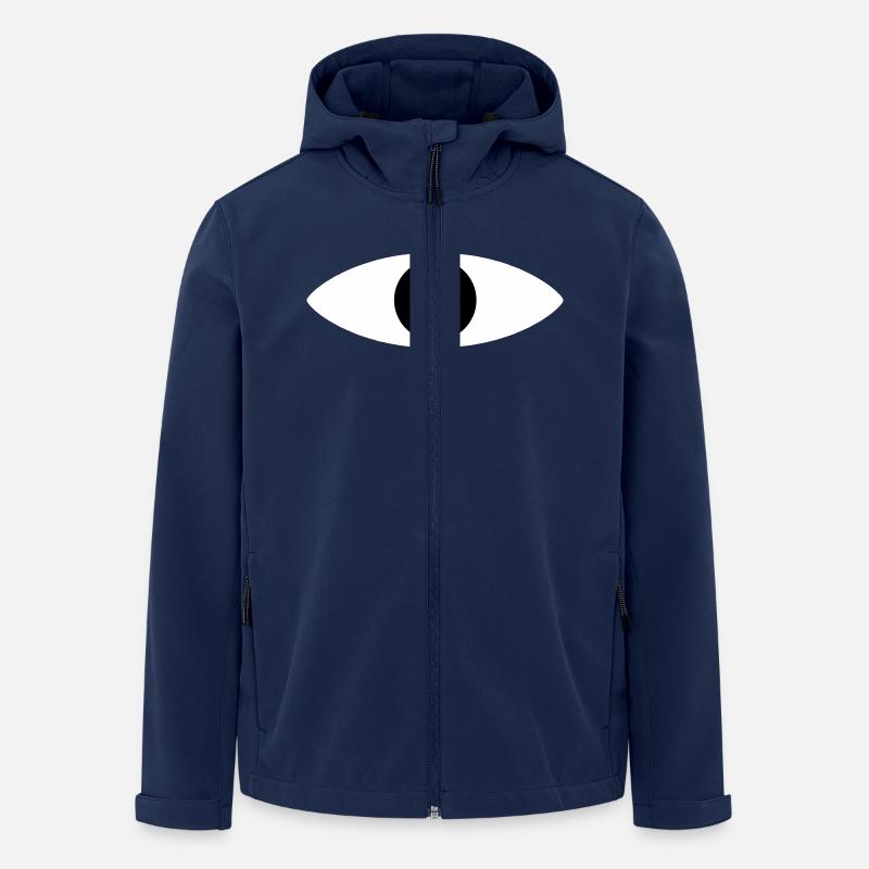 Monsters Inc Augen - Recycelte Männer Softshell-Jacke von Stanley/Stella - Navy